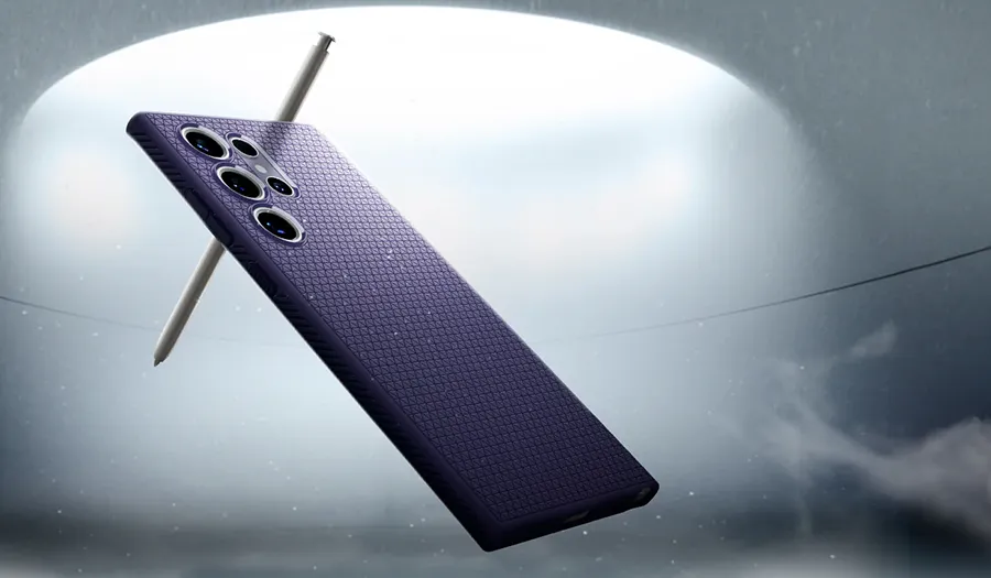 Etui Spigen Liquid Air Samsung Galaxy S24 Ultra Marble Grey